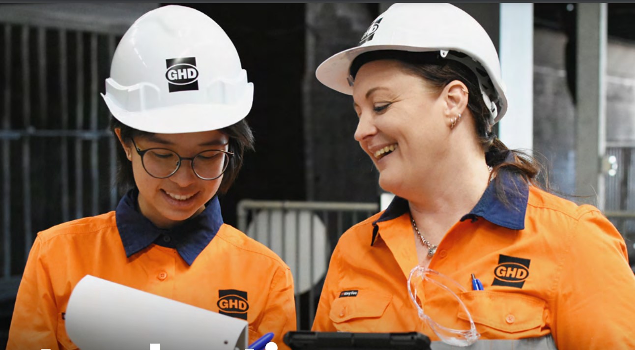 GHD female staff on cover of the GHD Women in Rail 2023 report